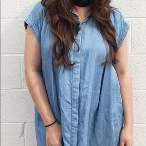 Urban Outfitters Denim Soft Dress M Midi Blue